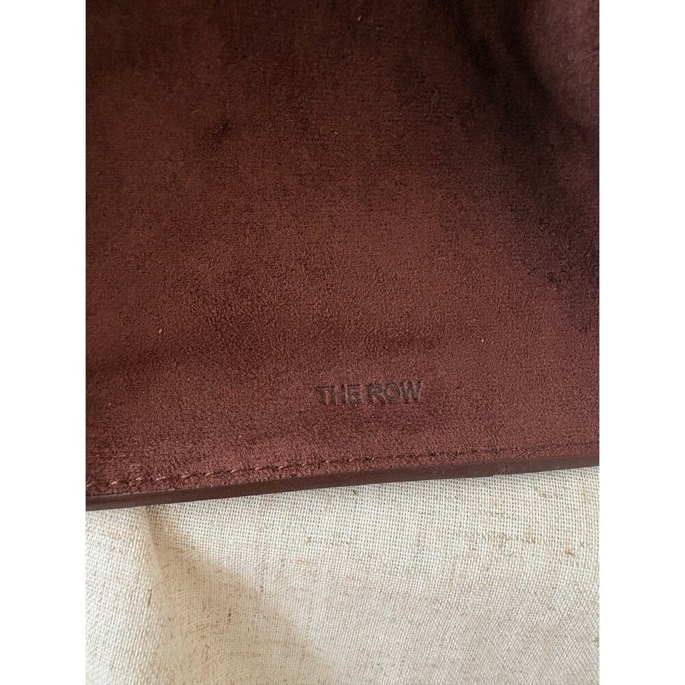 The Row Margaux Burgundy Suede Top Handle Bag - Picture 5 of 15